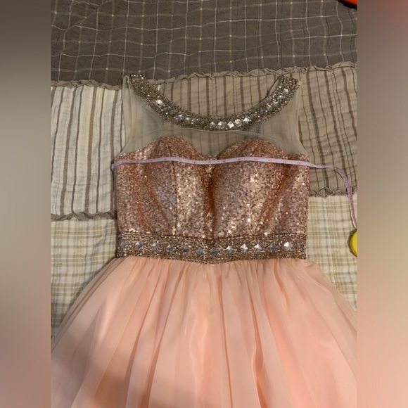 Hannah S Formal Dress Baby Pink Homecoming Winterfest Pageant - Picture 4 of 12